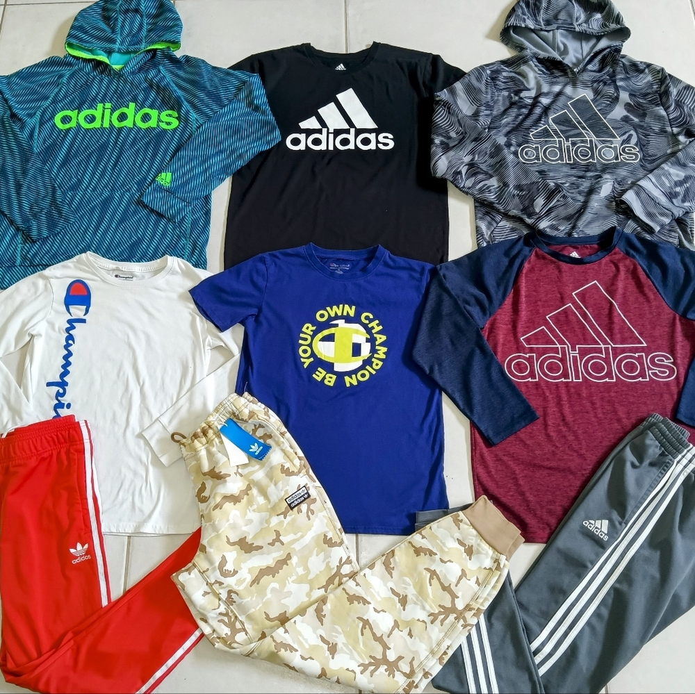 ADIDAS BOYS SIZE XL 18/20 CLOTHING (1 NEW) BUNDLE!